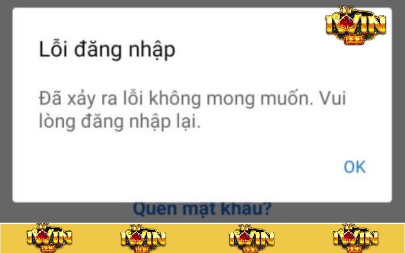Nguyên nhân người chơi không thể đăng nhập Iwin